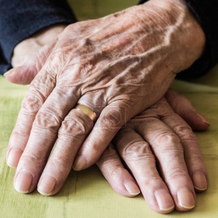 Téléchargez les photos : Eldery woman hands, Hands Clasped - en image libre de droit