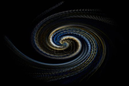 Rotation spirale cercle ondulé modèle d'onde 