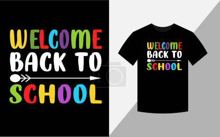 Foto de Welcome back to school T-shirt design - Imagen libre de derechos