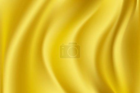 Téléchargez les photos : Fond en tissu de soie vague jaune. Tissu jaune lumière lisse. - en image libre de droit