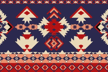 With its vibrant colors and intricate design, this seamless knitted pattern adds a touch of cultural richness to any project, whether used for textiles or digital illustrations
