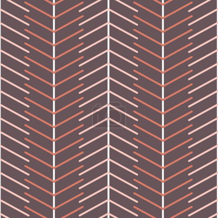 Ilustración de Patrón sin costura de rayas de hueso de arenque Vector - Imagen libre de derechos