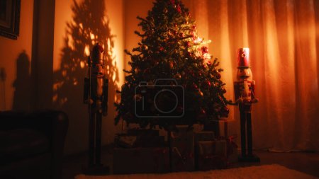 Photo for Close up of Christmas tree at home - Royalty Free Image
