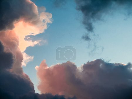 Photo for Big red clouds in the sky. - Royalty Free Image