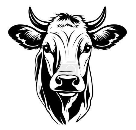 Téléchargez les illustrations : Croquis animal de ferme vache dessiné à la main Vecteur - en licence libre de droit