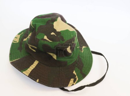 Photo for Children's Army camouflaged hat - Royalty Free Image