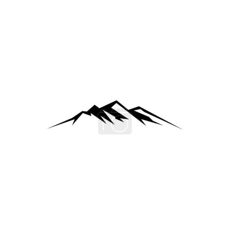 Foto de Plantillas de diseño de vectores icono de montaña sobre fondo blanco - Imagen libre de derechos