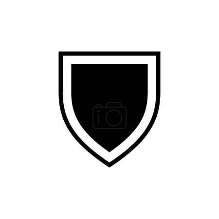 Plantillas de diseño de vectores de iconos de escudo aisladas sobre fondo blanco