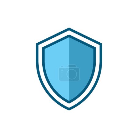 Shield-Icon-Vektor-Design-Vorlagen isoliert auf weißem Hintergrund