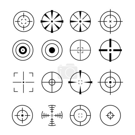 Cross hair icon vector design templates on white background