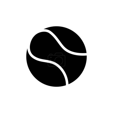 Foto de Tenis Ball icono de diseño vectorial plantillas aisladas sobre fondo blanco - Imagen libre de derechos