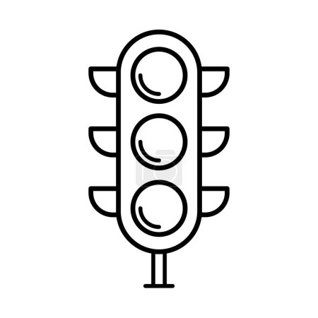 Plantillas de diseño de iconos de semáforo concepto simple y moderno, aislado sobre fondo blanco