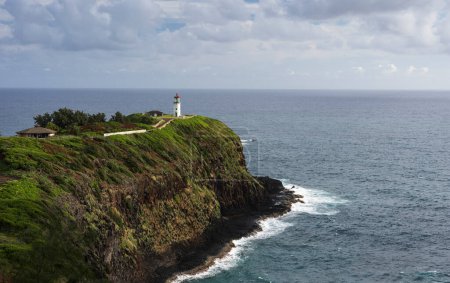 Photo for Kilauea Lighthouse is located in a protected home for nesting seabirds. The lighthouse and Kilauea National Wildlife Refuge are very popular attractions on the North Shore of Kauai. - Royalty Free Image