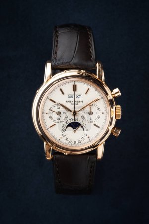 Photo for Milano Italy_ November 9 2023. Patek Philippe Genve Ref. 2499 perpetual calendar chronograph from the mid_1950s - Royalty Free Image