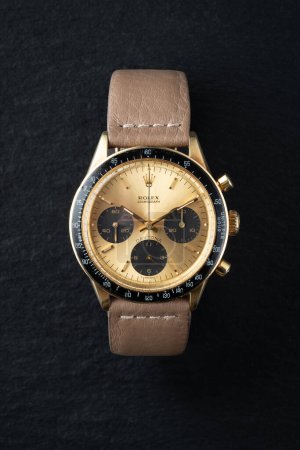 Photo for Milano Italy_ November 9 2023. vintage Rolex Daytona watch with bakelite bezel circa 1970 - Royalty Free Image