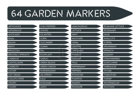 Garden Markers Plant Stake Collection Gardening