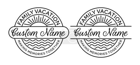 Family Vacation Split Frame Template