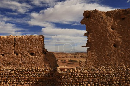Photo for At Benhaddou is a historic ighrem along the former caravan route between the Sahara and Marrakesh in Morocco - Royalty Free Image