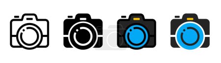 Photo for Camera vector icon in modern style isolated on white background. camera concept icon for web and mobile design. - Royalty Free Image