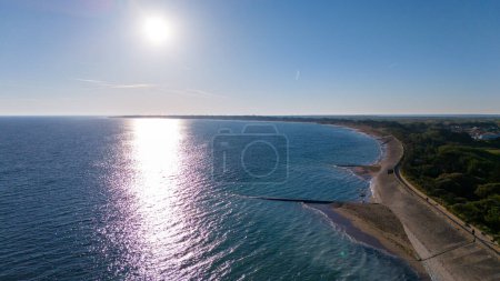 Aerial View of Whale Lighthouse Coastline at Ile de Ree