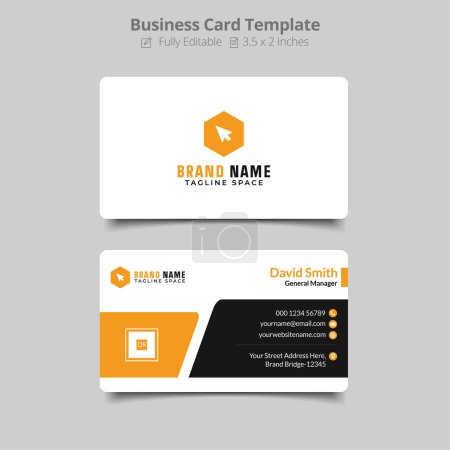 Illustration for Amazing business card design template - Royalty Free Image