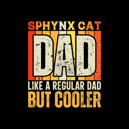 Sphynx cat dad funny vaters day T-shirt design