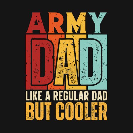 Armee Vater lustige Väter Tag T-Shirt-Design