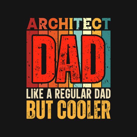 Architekt Vater lustige Vatertag T-Shirt-Design