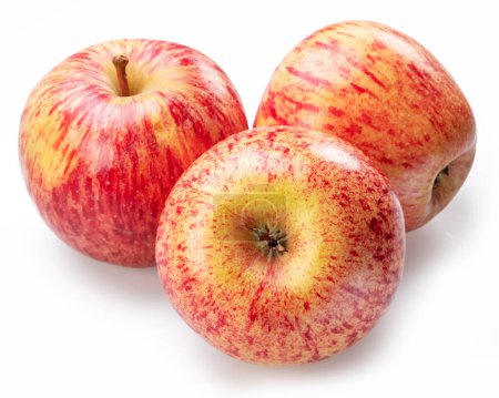 Téléchargez les photos : Pommes mielleuses mûres isolées sur fond blanc. - en image libre de droit