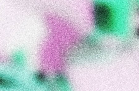 Abstract blurred grainy gradient background texture. Colorful digital grain soft noise effect pattern. Lo-fi multicolor vintage retro. VHS Glitch Texture