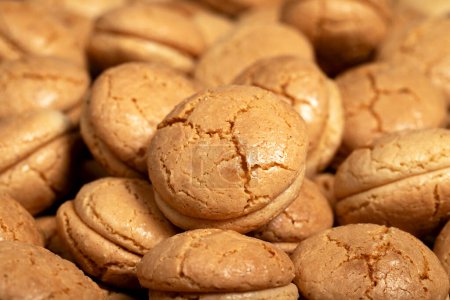 Biscuits aux amandes. Biscuits au macaron à base de farine d'amande. nom local acibadem kurabiyesi