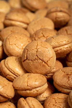 Biscuits aux amandes. Biscuits au macaron à base de farine d'amande. nom local acibadem kurabiyesi