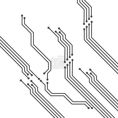 Illustration for Electric circuit board background. electric circuit board vector. digital electrical circuit connection system. Microelectronics Circuits. - Royalty Free Image