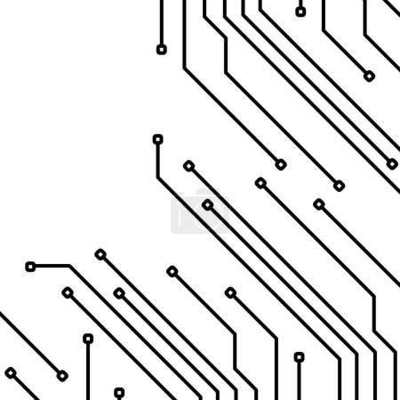 Illustration for Electric circuit board background. electric circuit board vector. digital electrical circuit connection system. Microelectronics Circuits. - Royalty Free Image