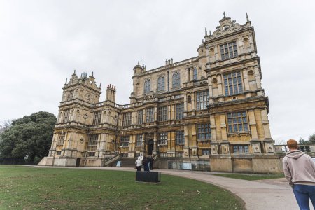 Photo for 02.28.2023. Nottingham, United Kingdom - Wollaton Hall is one of the countrys finest Grade I listed Elizabethan buildings with the largest dedicated Natural History Museum in Nottinghamshire. High - Royalty Free Image