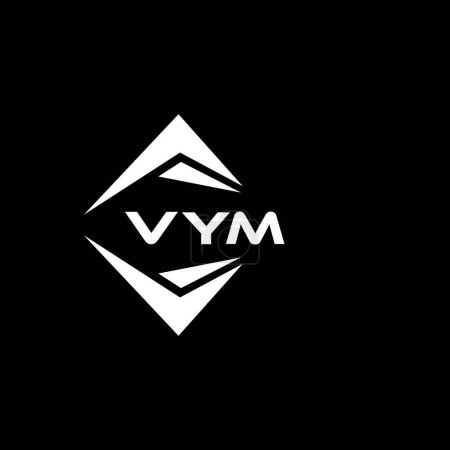 Illustration for VYM abstract technology logo design on Black background. VYM creative initials letter logo concept. - Royalty Free Image
