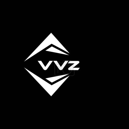 Téléchargez les illustrations : VVZ technologie abstraite logo design sur fond noir. VVZ initiales créatives lettre logo concept. - en licence libre de droit
