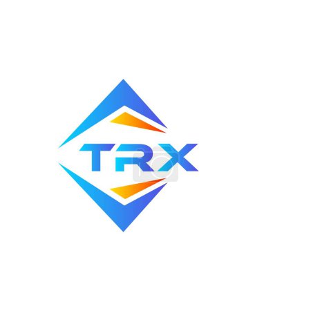 Illustration for TRX abstract technology logo design on white background. TRX creative initials letter logo concept. - Royalty Free Image