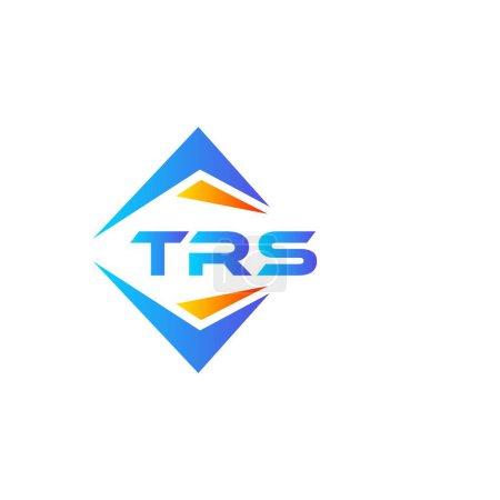 Téléchargez les illustrations : Technologie abstraite TRS logo design sur fond blanc. TRS initiales créatives lettre logo concept. - en licence libre de droit