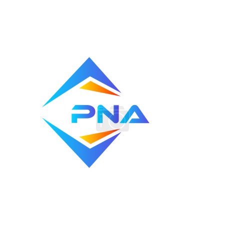 Illustration for PNA abstract technology logo design on white background. PNA creative initials letter logo concept. - Royalty Free Image