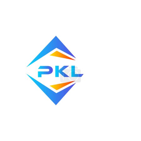 Ilustración de Diseño del logotipo de tecnología abstracta PKL sobre fondo blanco. PKL iniciales creativas letra logo concepto. - Imagen libre de derechos