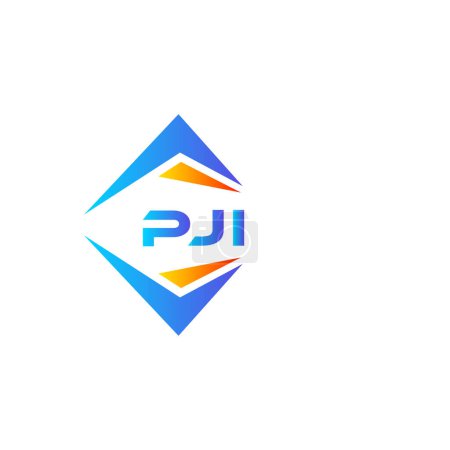 Illustration for PJI abstract technology logo design on white background. PJI creative initials letter logo concept. - Royalty Free Image