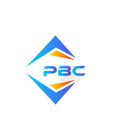 Illustration for PBC abstract technology logo design on white background. PBC creative initials letter logo concept. - Royalty Free Image