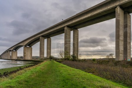 Orwell Bridge près de Ipswich, Suffolk, Angleterre, Royaume-Uni