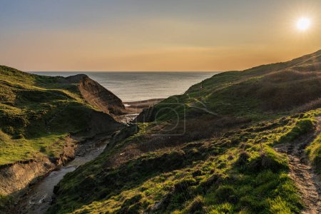 Die Kanalküste bei Shepherds Chine bei Atherfield, Isle of Wight, England, Großbritannien