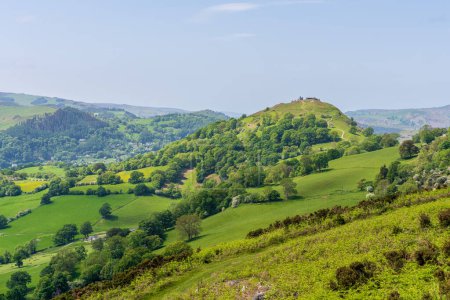 Paisaje en el Panorama Paseo cerca de Llangollen en Denbighshire, Clwyd, Gales, Reino Unido