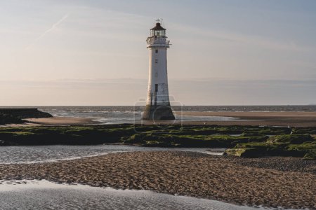 Le nouveau phare de Brighton, Merseyside, Angleterre, Royaume-Uni