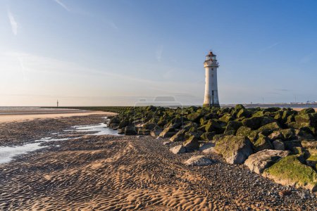 The New Brighton Lighthouse, Merseyside, Inglaterra, Reino Unido