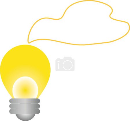 Téléchargez les illustrations : Vector Drawing Lamp Bright Light - en licence libre de droit