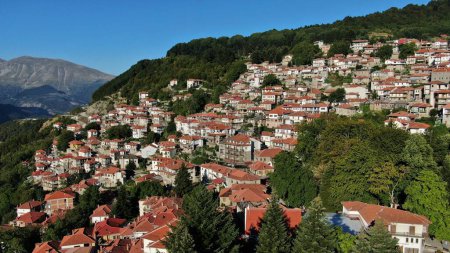 Photo for Metsovo city, aerial view, Epirus, Greece - Royalty Free Image